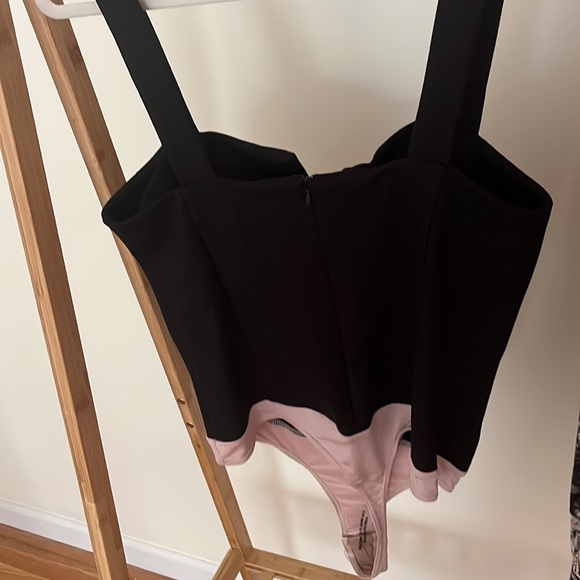 NWOT Amanda Uprichard Spandex Bodysuit with Snaps - Picture 4 of 9